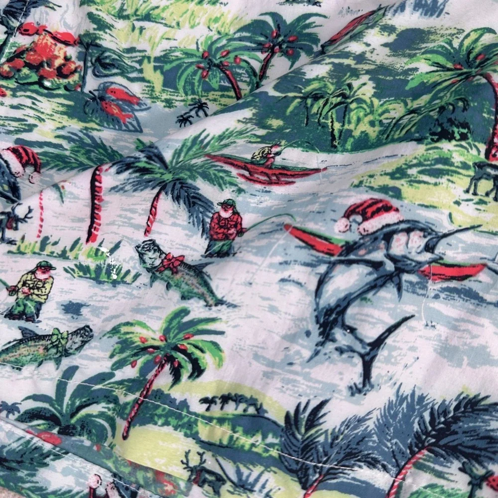 Columbia PFG Men's Swim Trunks Shorts Tropical Fish Print Elastic Waist Size S - Picture 12 of 16